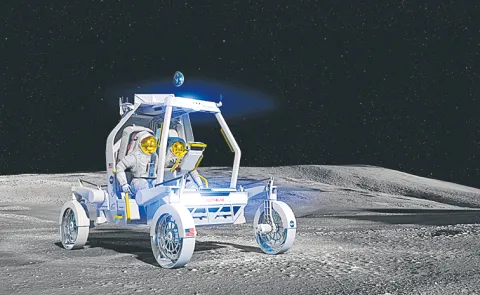 NASA plans to build a permanent Moon base with robots and rovers