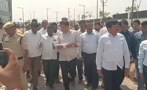 Telangana Ministers Tour ‘Future City’ Project Area