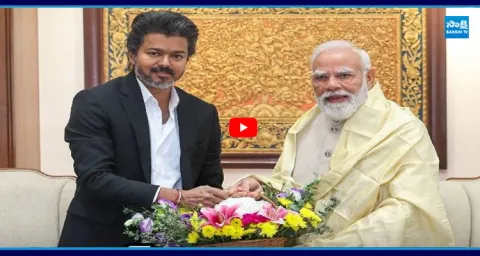 CM Vijay Meets PM Modi At Seva Teerth 1