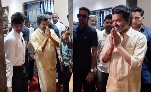 Tamilnadu CM Vijay Attends Jagadish Palanisamy House Ceremony