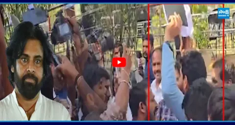 Telangana Janasena Sampath Escaping From Press Club