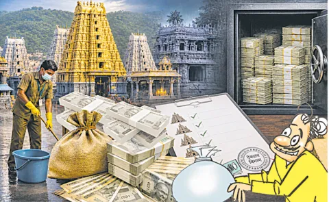 Chandrababu Govt Looting Temple money with Tenders in Andhra Pradesh