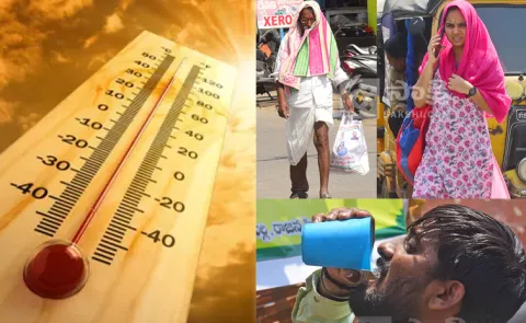 The scorching sun in the Telugu states