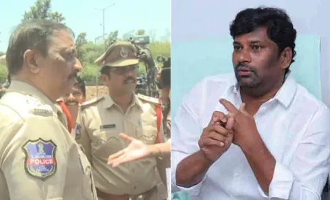 Telangana Police Reached Telangana Bhavan For Balka Suman Arrest