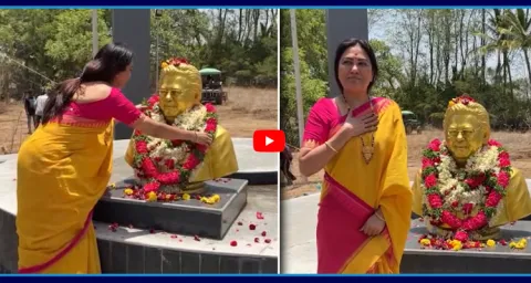 Actress Hema Visited Dasari Narayana Rao Ghat 1