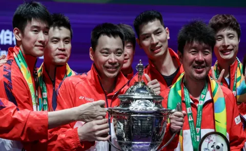 China records 5-0 win against France at Thomas Cup 2026