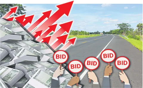 Contractors submit huge amount of excess tenders for HAM Roads in Telangana