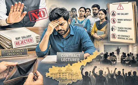 Chandrababu Govt messing with lives of contract lecturers in AP