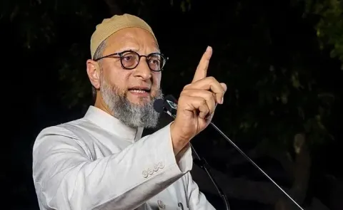  nation is not a goddess aimim chief owaisi objects to centre