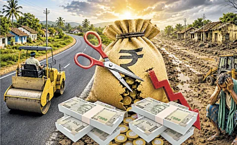 Road construction works Decline under PMGSY in Chandrababu Govt