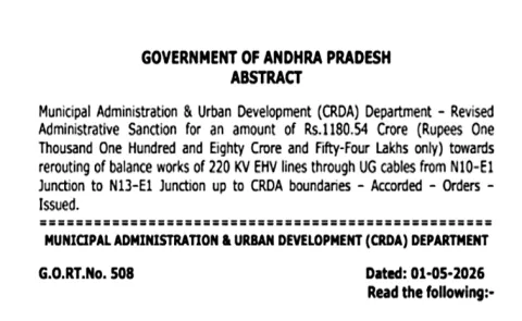 Chandrababu Conspiracy on Power Line Works in Amaravati: Andhra pradesh