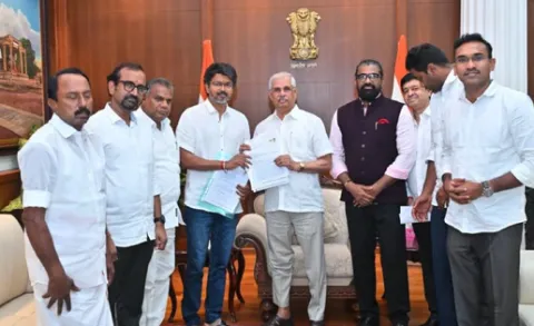 Jana Nayagan Producer Attended TVK Vijay Governor Meeting