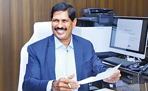 Income Tax Principal Chief Commissioner Suresh Battini with Sakshi Interview