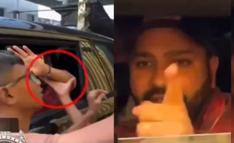 Rohit Sharma fans tried to snatch his Rs 3.25 Cr Giraffe watch from his wrist