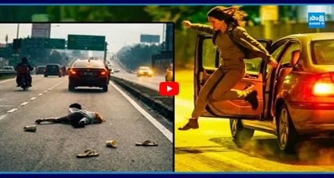 Viral Video : Woman Jumps From Moving Taxi In Malaysia