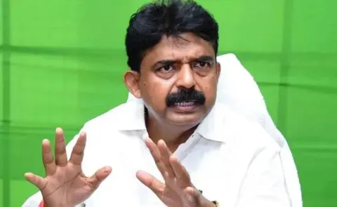  Perni Nani on mega dsc in vijayawada