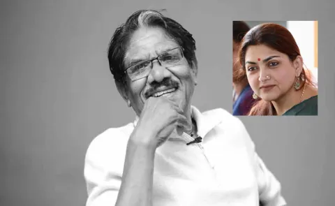 Khushbu Sundar Gets Emotional Over Director Bharathiraja Demise