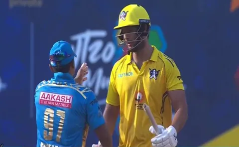 Shivam dube smashed 5 sixes in semi finals of T20 Mumbai league]2