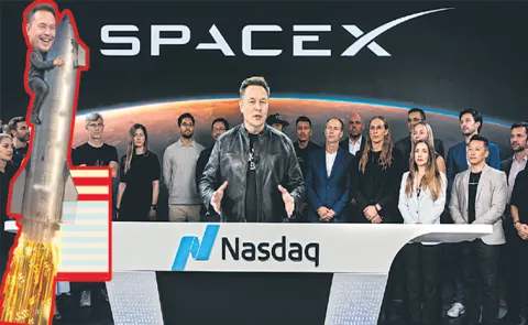 SpaceX completed the largest initial public offering in history