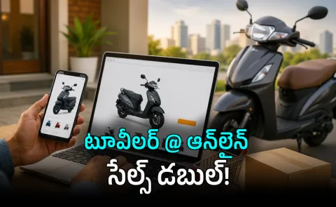 Two Wheeler Online Sales India Amazon Sees double Growth