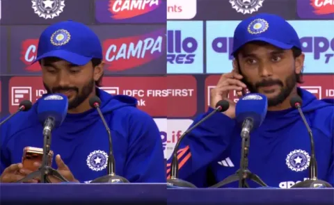 Nitish Kumar Reddy pauses press conference for mom's call after starring in India's win over Afghanistan