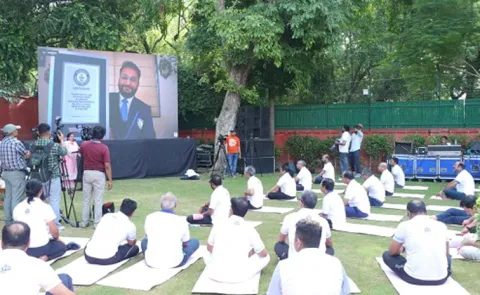 New Guinness World Record set by Ministry of Ayush for most viewers for YouTube Live Yoga Stream