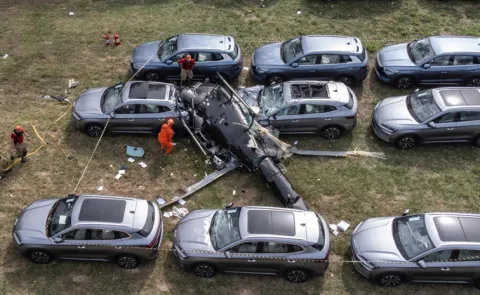 Six dead as two helicopters collide in Brazil