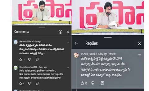Netizens are strongly criticizing Pawan's comments on social media platforms