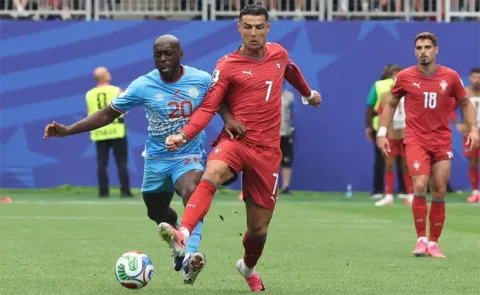 Cristiano Ronaldo frustrated as Congo earn historic World Cup point