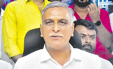 Harish Rao Criticise Congress Govt Over Paddy Procurement