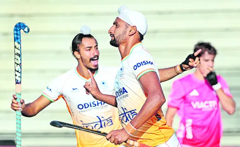Indian team sensational victory over Germany in the Mens Pro Hockey League