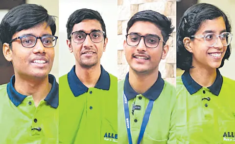 Telugu students Tops in JEE Advanced too