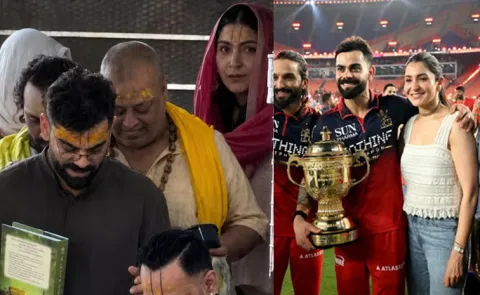 Fans Epic Reply-Kohli-Anushka Sharma Visited Vrindavan Maharaj Ashram
