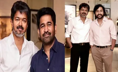Vijay Antony, RJ Balaji meeting with CM Vijay