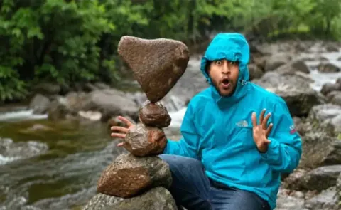 Viral Rock Balancing Artist Is Making India Rethink Meditation