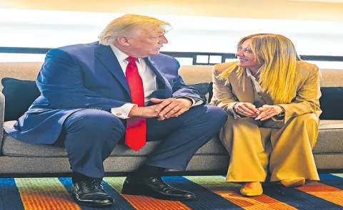 Meloni says Trump made up story that she begged him for photo at G7