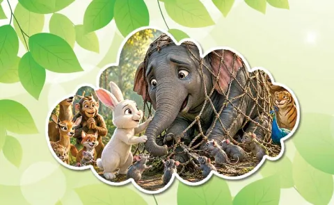 The Arrogant Elephant King Short Children's Story Written By Avyan