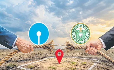 Controversy over auction of Rayadurgam lands between Govt and SBI