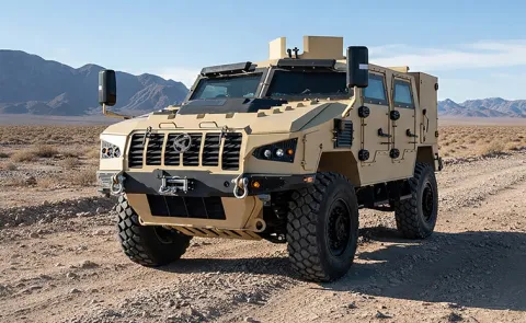 Kalyani and Paramount unveil Simha 4x4 light armoured vehicle for military use