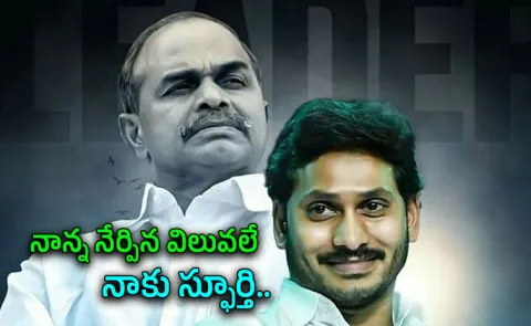 YS Jagan remembers YSR on Fathers Day