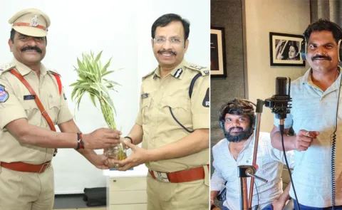 CI Suresh Kumar Inspires Others By Singing Songs Hyderabad