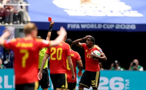 Red Card For-Belgium Star-Match Drawn-With-Iran-FIFA WC 2026