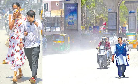 National highway dust problem at ameerpet old big bazaar
