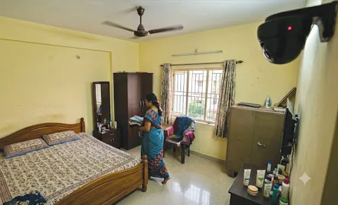 cctv camera allegedly installed to monitor bedroom complaint to sp