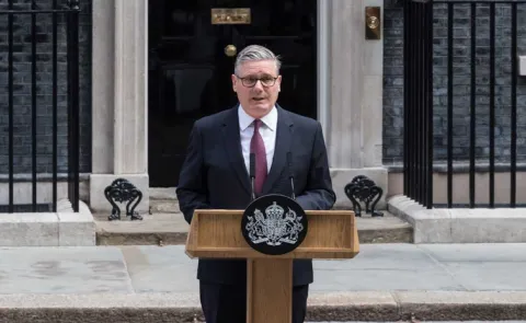 Journey of british prime minister keir starmer