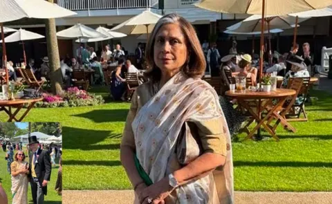 Indian origin woman chooses sari over dress for Royal Ascot