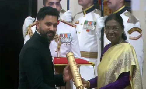Rohit Sharma Gets Awarded By Indian President Ahead Of England Tour