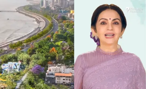 Nita Ambani announces Mumbai Coastal Road Gardens 130-Acre project 60000 trees