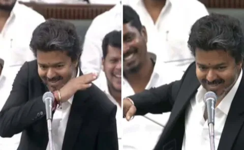 TN CM Vijay Ends Assembly Speech With Cinematic Style, Video Viral