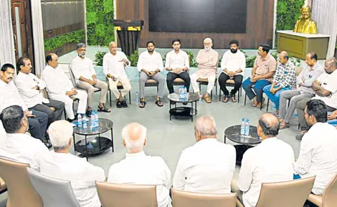 Members of YSRCP CRDA Farmers Protection Committee meeting